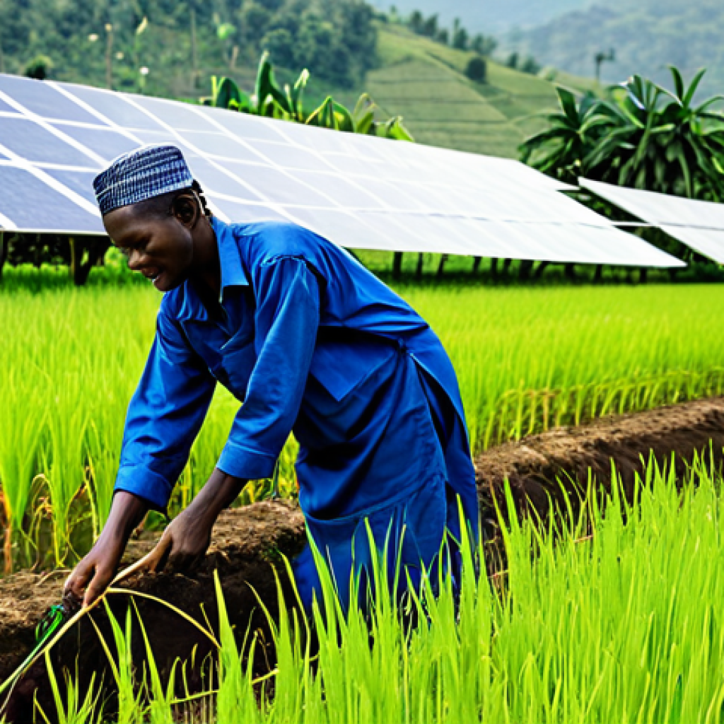 시에라리온 경제 구조 - Sustainable Agriculture**
"A Sierra Leonean farmer, fully clothed in modest work attire, tending to...