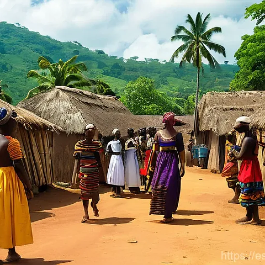 시에라리온 크리오어 사용 - **Prompt: "A vibrant, historical scene depicting the origins of the Krio language in late 18th to ea...